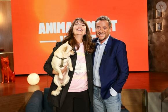 Exclusif - Valérie Perrin et Bernard Montiel sur plateau de l'émission "Animalement Vôtre" présentée par B.Montiel et diffusée le 22 mars 2026 sur France 3, à Paris, France, le 2 décembre 2025. © Jack Tribeca/Bestimage