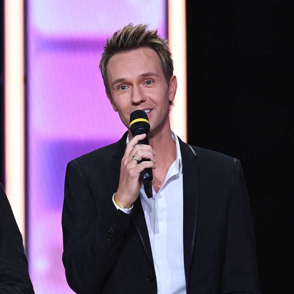 Cyril Feraud, animateur de télévision français lors du Téléthon 2023, à Saint-Denis, près de Paris, en France, le 8 décembre 2023. Le Téléthon est un marathon télévisé de trente heures diffusé sur les chaînes de France Télévisions. Photo de Tomas Stevens/ABACAPRESS.COM