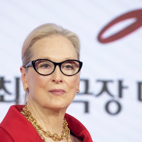 Meryl Streep, Apr 8, 2026 : L'actrice Meryl Streep lors d'une conférence de presse pour la comédie dramatique "Le Diable s'habille en Prada 2" à Séoul, Corée du Sud. (Photo by Lee Jae-Won/AFLO)