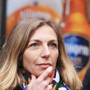 Amelie Etasse - Sorties des obsèques de Marion Game en l'église Saint Roch à Paris, France, le 31 mars 2023. © Jonathan Rebboah/Panoramic/Bestimage