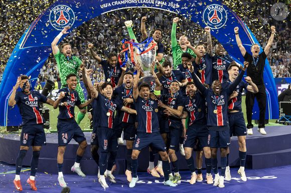 Le PSG remporte la Ligue Des Champions 2025, pour la première fois de son histoire, face à l'Inter Milan (5-0) à l'Allianz Arena de Munich, le 31 mai 2025.
© Cyril Moreau/Bestimage