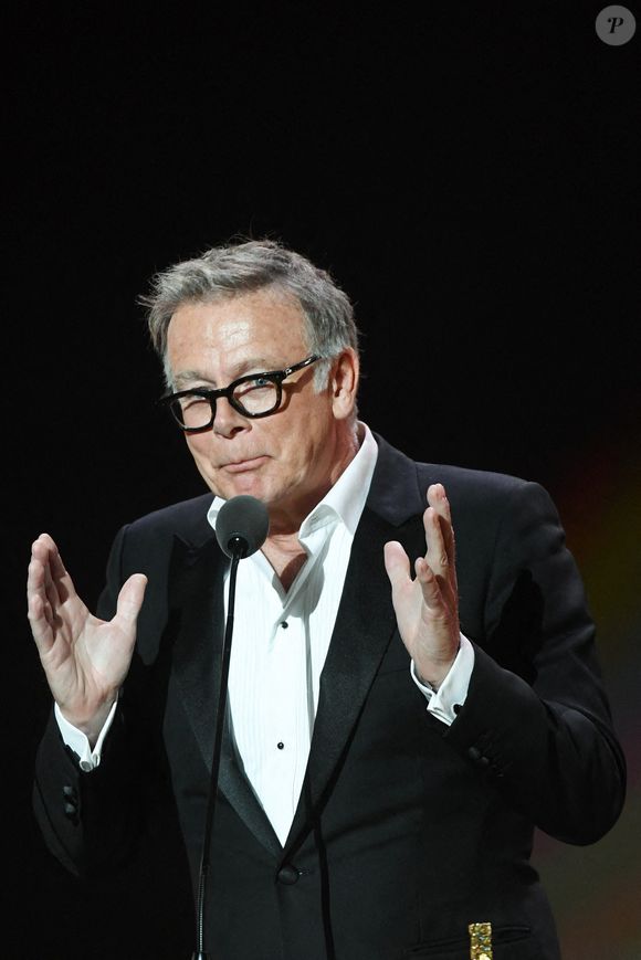 Franck Dubosc sur scène lors de la 50e cérémonie des César du cinéma qui s'est tenue à l'Olympia le 25 février 2025, à Paris, France. Photo by Aurore Marechal/ABACAPRESS.COM