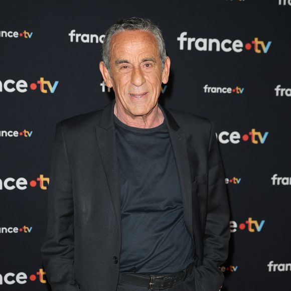 Thierry Ardisson au photocall pour la conférence de presse de rentrée de France TV à la Grande Halle de la Villette à Paris, France, le 11 juillet 2023. © Coadic Guirec/Bestimage