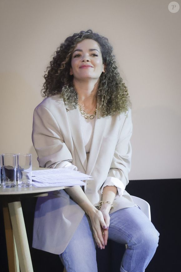 Anaïs Grangerac - Lancement de la 7ème édition du "Concours Moteur!" dans les locaux de TF1 à Boulogne-Billancourt le 6 février 2023. Le Concours Moteur! est ouvert aux jeunes de 14 à 22 ans, quel que soit leur milieu, leur cursus scolaire, leurs compétences en audiovisuel… Une seule règle : réaliser un film de 1min30 sur une personne qui t’inspire. Le concours Moteur ! est doté de nombreux prix et récompenses.  Le grand prix est attribué par le Jury présidé par O.Puccino à 25 lauréates et lauréats.  Ils sont invités au Festival de Cannes avec une montée des marches et une Cérémonie de remise des Claps d’or Moteur! © Jack Tribeca / Bestimage