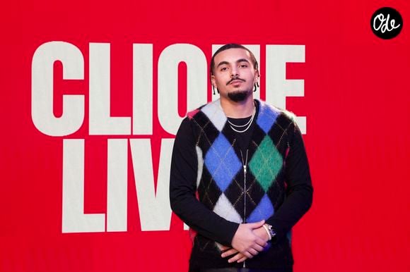 Exclusif - Le rappeur RK (Ryad Kartoum) sur le plateau de l'émission Clique présenté par M. Achour et diffusée sur Canal + le 27 novembre 2025, à Paris, France, le 25 novembre 2025. © Jack Tribeca/Bestimage