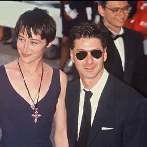 Etienne Daho et Anne Brochet au festival de Cannes en 1992.