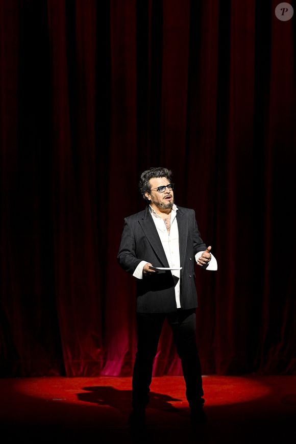 Pedro Alves - Première du spectacle "STARMUSICAL" au théâtre des Folies Bergère à Paris le 13 février 2025. 
© Pierre Perusseau / Bestimage