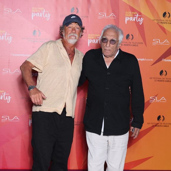 Olivier Marchal et Gérard Darmon à la soirée des nominés de la "Golden Nymph Party" lors de la 63ème édition du Festival de télévision de Monte-Carlo au Monte-Carlo Bay Hotel & Resort à Monaco le 17 juin 2024. © Denis Guignebourg/BestImage