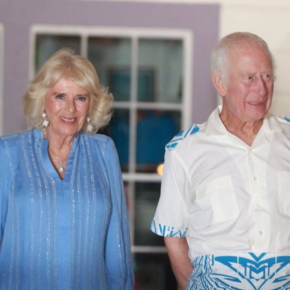 Le roi Charles III d'Angleterre et la reine consort Camilla Parker Bowles lors d'une réception au musée Robert Louis Stevenson dans les Iles Samoa, à l'occasion de leur visite en Australie. Le 25 octobre 2024
© Ian Vogler / MirrorPix / Bestimage