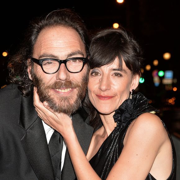 Romane Bohringer et son ex-compagnon Philippe Rebbot - Personnalités lors de la 10ème cérémonie des Globes de Cristal au Lido à Paris. (VEEREN / BESTIMAGE).