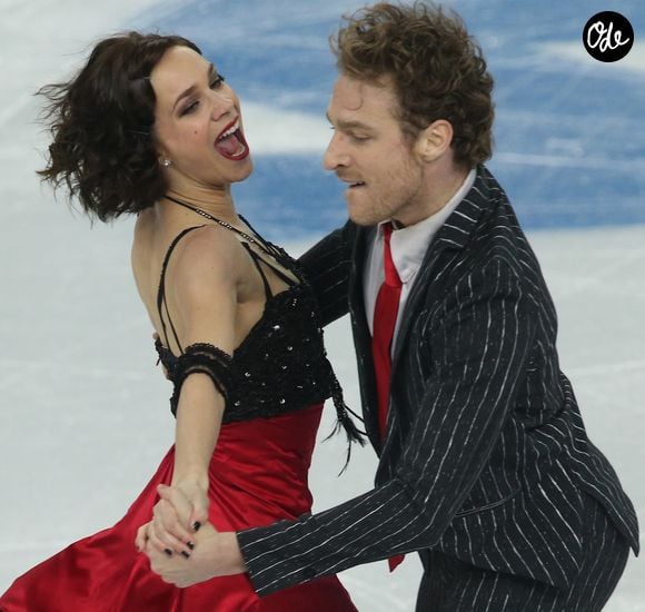 Nathalie Pechalat et Fabian Bourzat lors de leur programme court de danse en patinage artistique au Iceberg Skating Palace pendant les Jeux Olympiques d'Hiver de Sotchi, le 16 février 2014.

© Bestimage