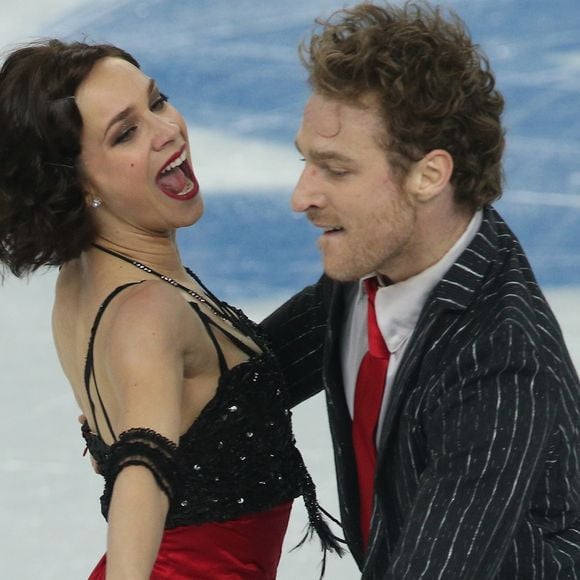 Nathalie Pechalat et Fabian Bourzat lors de leur programme court de danse en patinage artistique au Iceberg Skating Palace pendant les Jeux Olympiques d'Hiver de Sotchi, le 16 février 2014.

© Bestimage