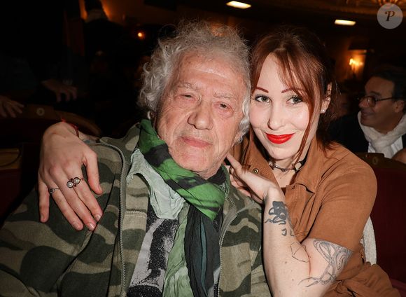 Jean-Luc Moreau et sa compagne Elie Addams - Jacques Rouveyrollis à fêté ses 60 ans de Lumières au théâtre Edouard 7 à Paris le 14 décembre 2025. © Coadic Guirec / Bestimage