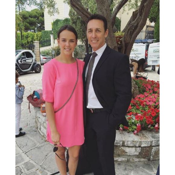 Pauline Ducruet et son père Daniel en juin 2016, photo Instagram