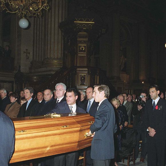 Obsèques de Charles Trenet à Paris, en l'église de la Madeleine.