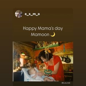 Story de Lio à l'occasion de la fête des mères dimanche 25 mai 2025.