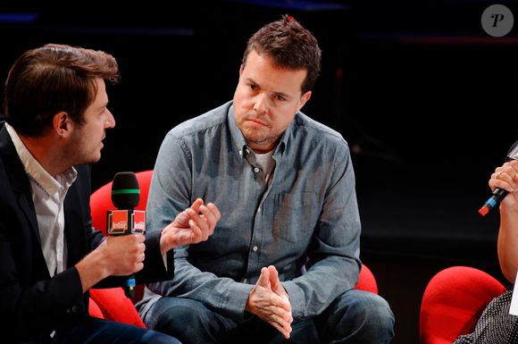 Nicolas Demorand assistant à la conférence de presse annuelle de la station de radio Radio France à Paris, France, 26 août 2015. Photo par Alban Wyters/ABACAPRESS.COM