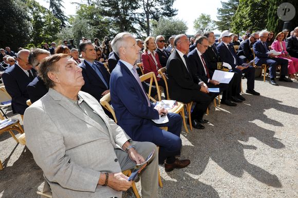 Jean-Pierre Foucault, le prince Albert II de Monaco - Les célébrités et le prince de Monaco assistent au 50ème anniversaire de de la mise en service du centre émetteur de Radio Monte-Carlo à Roumoules, le 11 septembre 2024. Construit en 1974 par L.Allavena, directeur technique de Radio Monte-Carlo, le centre émetteur de Roumoules a permis à Radio Monte-Carlo (RMC) d’étendre très largement sa zone d’écoute sur les territoires français et italien.
© Franck Muller / Nice Matin / Bestimage