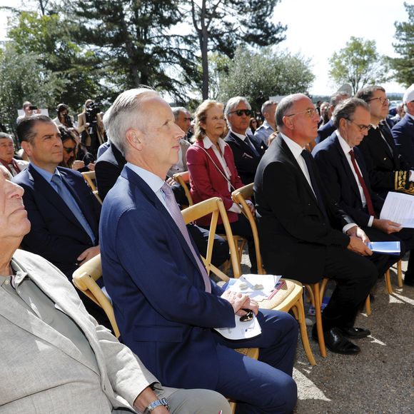 Jean-Pierre Foucault, le prince Albert II de Monaco - Les célébrités et le prince de Monaco assistent au 50ème anniversaire de de la mise en service du centre émetteur de Radio Monte-Carlo à Roumoules, le 11 septembre 2024. Construit en 1974 par L.Allavena, directeur technique de Radio Monte-Carlo, le centre émetteur de Roumoules a permis à Radio Monte-Carlo (RMC) d’étendre très largement sa zone d’écoute sur les territoires français et italien.
© Franck Muller / Nice Matin / Bestimage