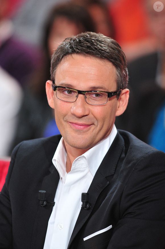 Julien Courbet lors de l'enregistrement de Vivement Dimanche le 24 avril 2012 à Paris, France. Photo by Max Colin/ABACAPRESS.COM
