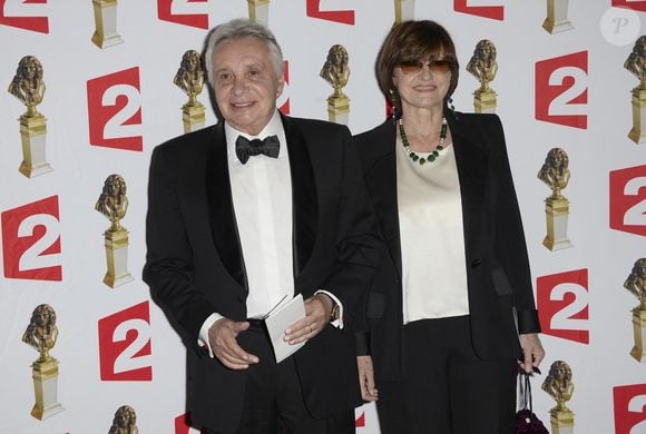 Michel Sardou et sa femme Anne-Marie Périer - La 26e nuit des Molières aux Folies Bergère à Paris. © Bestimage