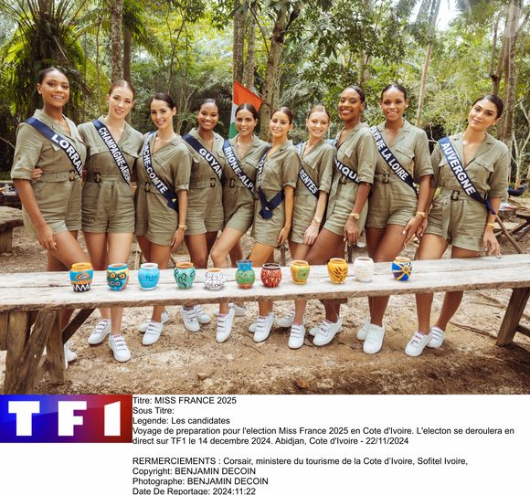 Voyage de préparation pour l'élection Miss France 2025 en Cote d'Ivoire. L'élection se déroulera en direct sur TF1 le 14 décembre 2024. Abidjan, Cote d'Ivoire