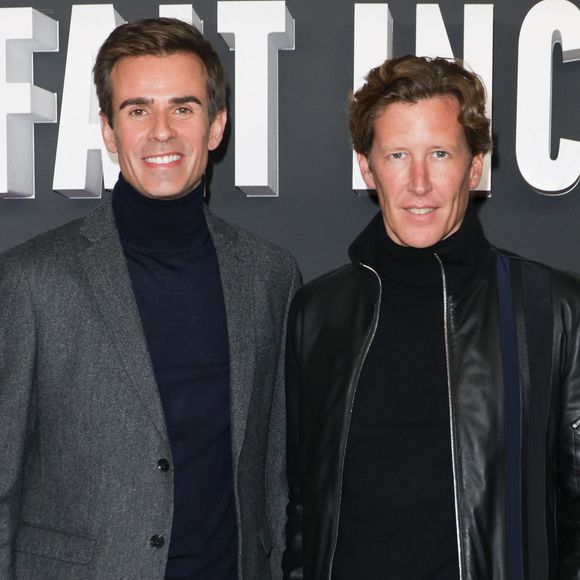Jean-Baptiste Marteau et son compagnon Jean de Reynal - Avant-première du film "Un parfait inconnu" au Grand Rex à Paris le 15 janvier 2025. © Coadic Guirec/Bestimage