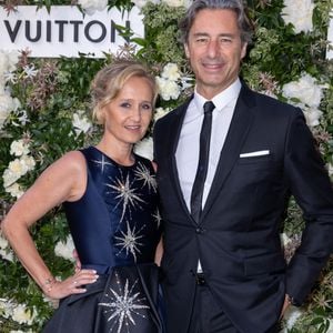 Caroline Roux, Laurent Solly - Photocall du dîner Vanity Fair x Louis Vuitton chez Fred l'Ecailler lors du 75ème Festival International du Film de Cannes, le 20 mai 2022.
© Olivier Borde / Bestimage