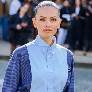 Thylane Blondeau aux arrivées au défilé Miu Miu Collection Femme Prêt-à-Porter Automne/Hiver 2026-2027 lors de la Fashion Week de Paris (PFW) au palais d'lena conseil Economique, social et environnemental, à Paris, France, le 10 mars 2026. © Denis Guignebourg/Bestimage