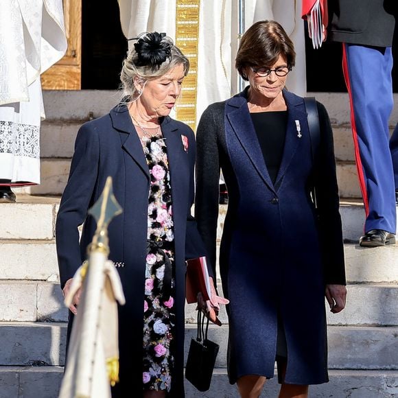 La famille princière de Monaco quitte la cathédrale Notre-Dame Immaculée ou la messe solennelle d'action de grâce et un Te Deum ont été célébré à l'occasion de la Fête Nationale de Monaco le 19 novembre 2024. Photo by  Dominique Jacovides - Bruno Bebert / Bestimage