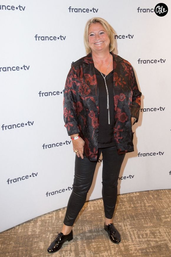 Marina Carrere d'Encausse lors de la conférence de presse de France Télévision au Pavillon Gabriel à Paris, en France, le 24 août 2021. Photo : Nasser Berzane/ABACAPRESS.COM