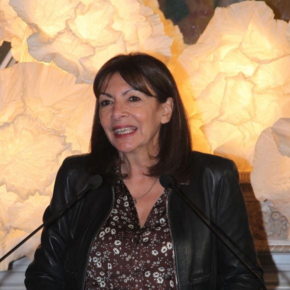 Exclusif - Anne Hidalgo - Hugues Aufray reçoit la médaille Grand Vermeil de la ville des mains d'Anne Hidalgo, à l'hôtel de ville de Paris le 18 décembre 2025. © Philippe Baldini/Bestimage