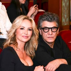 Exclusif - Anthony Delon, Adriana Karembeu et son compagnon Marc Lavoine -  Concerto pour la paix de Omar Harfouch au théâtre de Béziers le 8 mai 2025. © Jack Tribeca / Bestimage