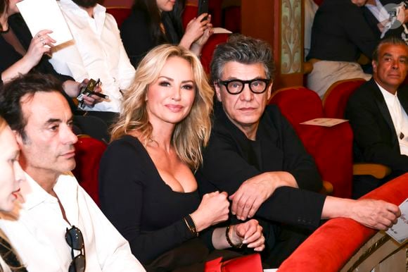 Exclusif - Anthony Delon, Adriana Karembeu et son compagnon Marc Lavoine -  Concerto pour la paix de Omar Harfouch au théâtre de Béziers le 8 mai 2025. © Jack Tribeca / Bestimage