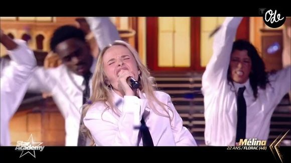 Elle souhaite profiter de l'émission pour développer son univers et tenter de vivre de la musique.

Mélina fait partie de la nouvelle promotion de la "Star Academy". Capture d'écran TF1