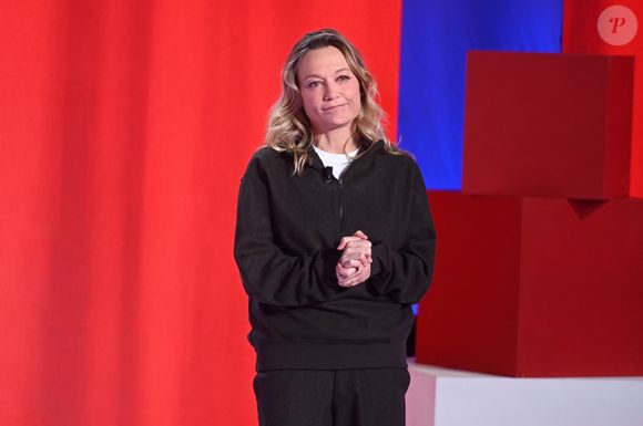 Exclusif - Caroline Vigneaux lors de l'enregistrement de l'émission "Vivement dimanche" au studio Rive Gauche, présentée par M. Drucker avec une diffusion sur France 3 le 25 janvier 2026. © Guillaume Gaffiot/Bestimage