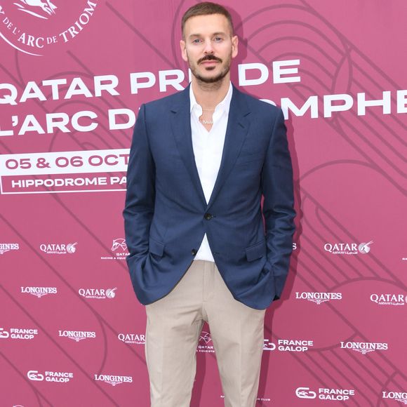 M. Pokora (Matt) au prix Qatar Arc de Triomphe à l'Hippodrome de Longchamp le 6 octobre 2024  

© Rachid Bellak / Bestimage