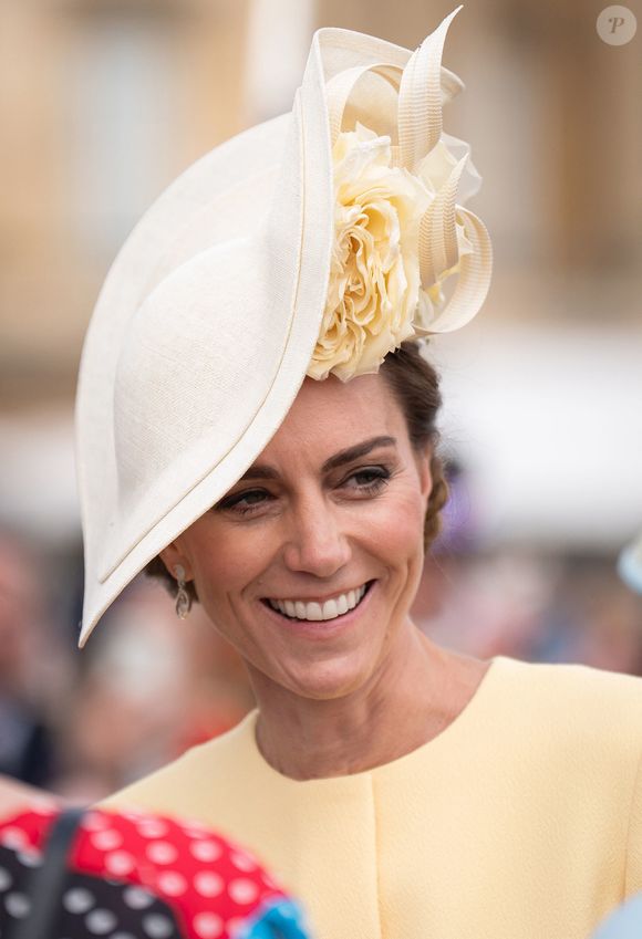 Catherine (Kate) Middleton, princesse de Galles, lors de la Royal Garden Party de Buckingham Palace à Londres, le 20 mai 2025.

Photo : Aaron Chown/WPA-Pool / Julien Burton via Bestimage