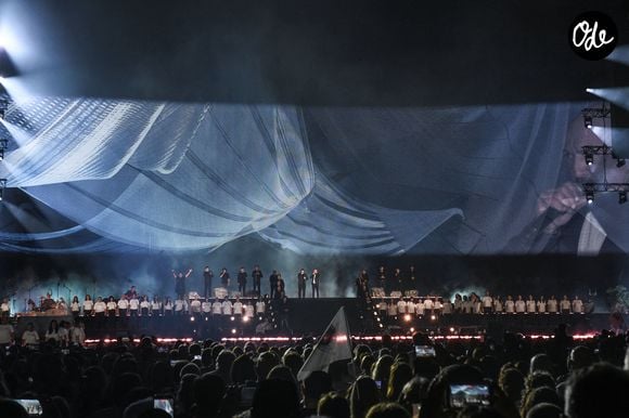 Corsu Mezu Mezu, le concert emmené par Patrick Fiori qui a eu lieu au stade Orange Vélodrome à Marseille, le 22 mai 2026, diffusé le 28 août sur France 3. © Bruno Bebert/Bestimage