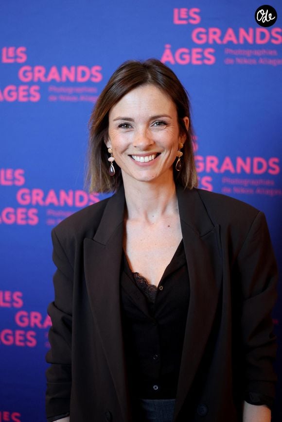 Isabelle Ithurburu - Vernissage de l'exposition "Les grands âges", photographies de Nikos Aliagas au musée de l'Homme à Paris le 7 avril 2026. © Dominique Jacovides/Bestimage