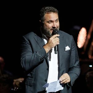 Exclusif - Bruce Toussaint - Scène - Spectacle symphonique Claude Lelouch "D'un film à l'autre" au Palais des Congrès de Paris le 14 novembre 2022.
© Moreau / Rindoff / Bestimage