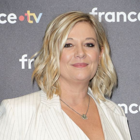 Flavie Flament au photocall à l'occasion des 40 ans de l'émission "Télématin", le 6 février 2025. 

Photo : Coadic Guirec / Bestimage