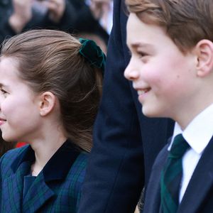 Ce mercredi 25 décembre 

Prince Louis, Princesse Charlotte, Prince George - La famille royale britannique se rend à la messe de Noël à Sandringham le 25 décembre 2024.