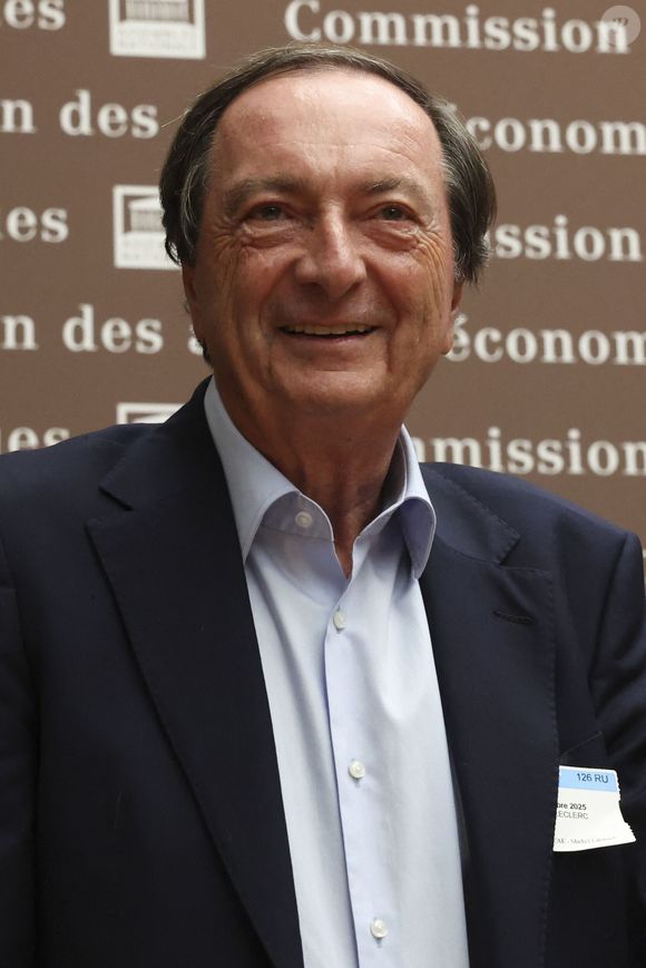 Audition de Philippe Michaud, président executif du mouvement E. Leclerc, et Michel-Edouard Leclerc, président du comite strategique et porte-parole du mouvement E. Leclerc à l'Assemblee nationale à Paris, France, le 25 novembre 2025. © Michtof/PsnewZ/Bestimage