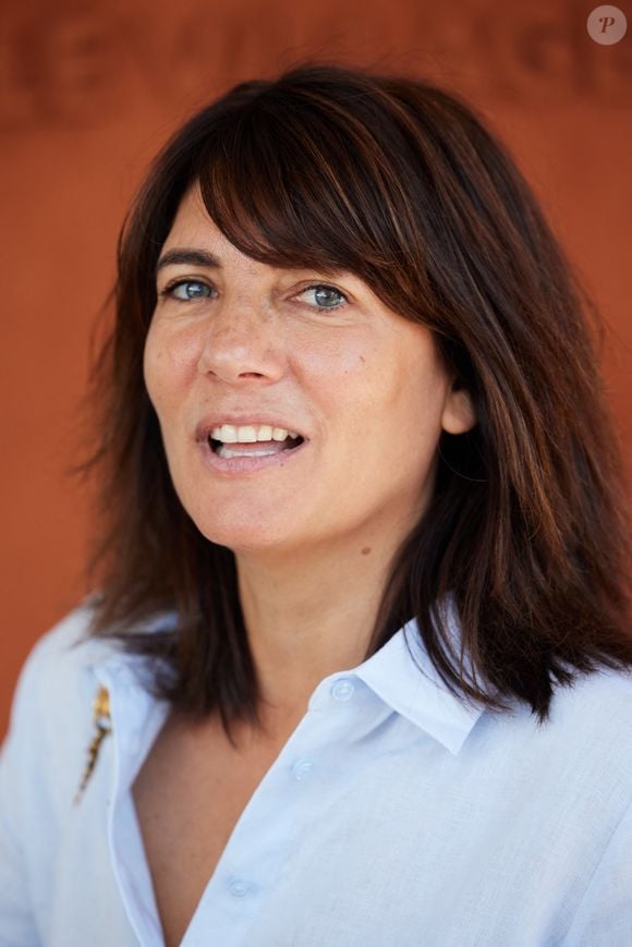 Estelle Denis au village lors des Internationaux de France de tennis de Roland Garros, à Paris, France. © Cyril Moreau/Bestimage