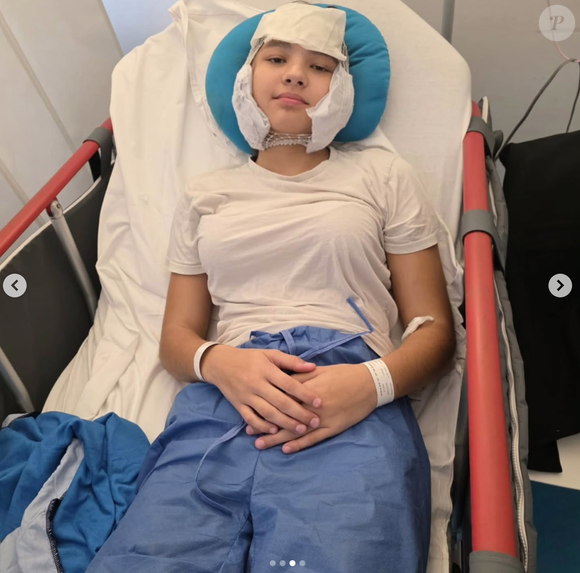 Un antalgique en perfusion lui a été administré pour la soulager.

Capture Instagram - @famille_vantorre