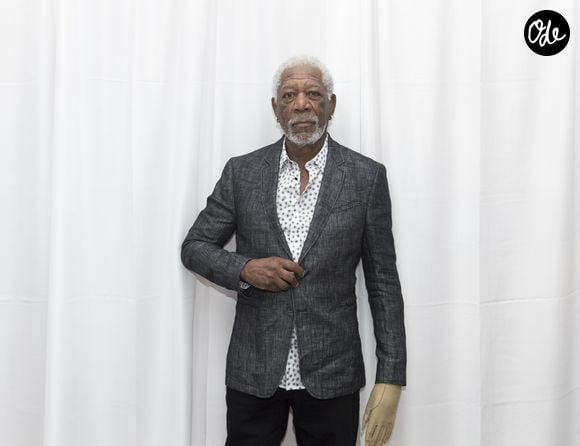 Morgan Freeman lors de la conférence de presse du film ''Braquage à l'ancienne''' (Going In Style) au Whitby Hotel à New York, le 25 mars 2017.
©Action Press / Bestimage