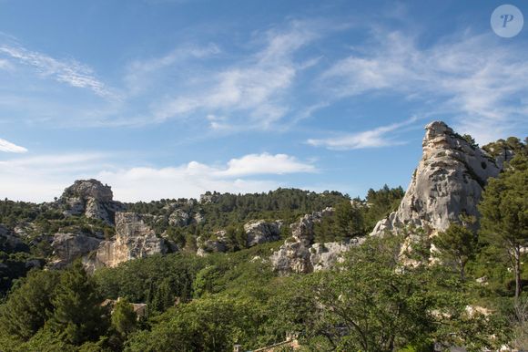 Les Baux-de-Provence (13) : vue sur le relief des Alpilles - Photo de Delmarty/ANDBZ/ABACAPRESS.COM