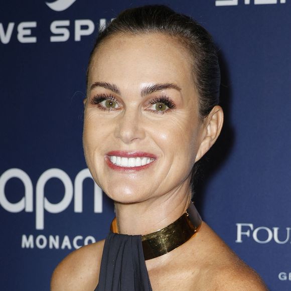 Laeticia Hallyday à la soirée GLOBAL GIFT GALA au Four Seasons George V à Paris.