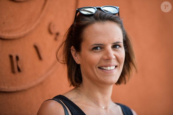 Laure Manaudou pose au village lors de la finale hommes de l'édition 2015 de Roland Garros, le 7 juin 2015 à Paris, France. Photo by Nicolas Gouhier/ABACAPRESS.COM
